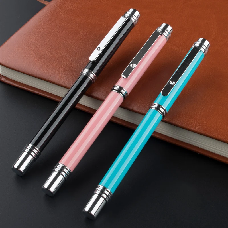 Металлическая шариковая ручка для письма 0 5 мм гелевая бизнеса Канцтовары школы