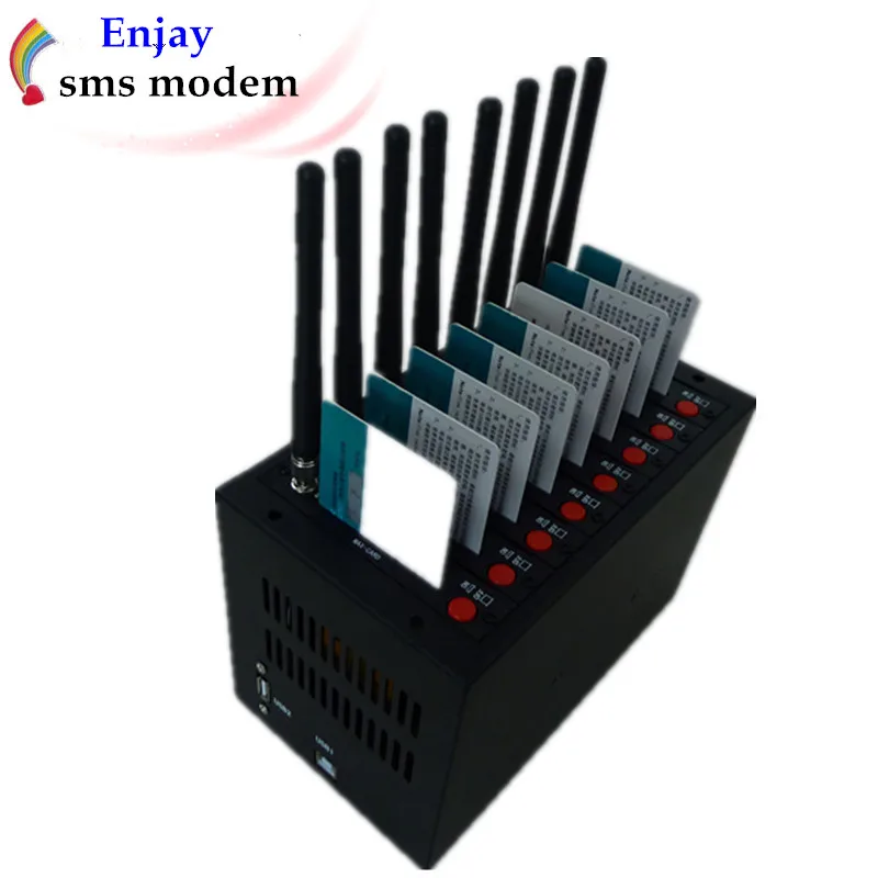 8 портов USB Gsm Sim Wavecom q2406A модем пул с высокой скоростью 900/1800 МГц sms/ussd/по команде |
