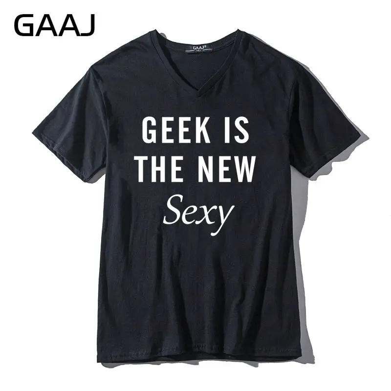 Футболка унисекс с надписью geek is the new sexy модная смешная Повседневная рубашка V