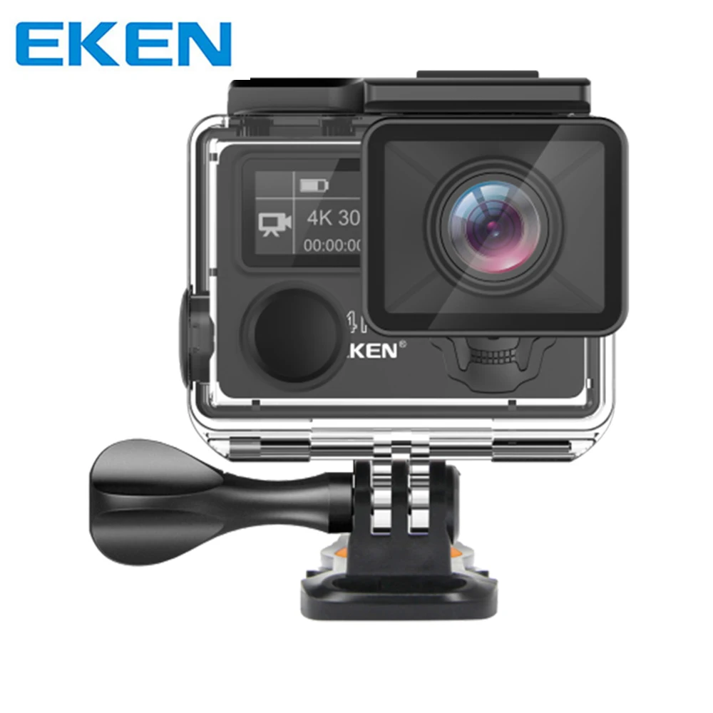 Экшн камера eken H5S Plus Full HD Ambarella A12 с чипом 4K 30FPS 30 m водонепроницаемая 2 0 сенсорный