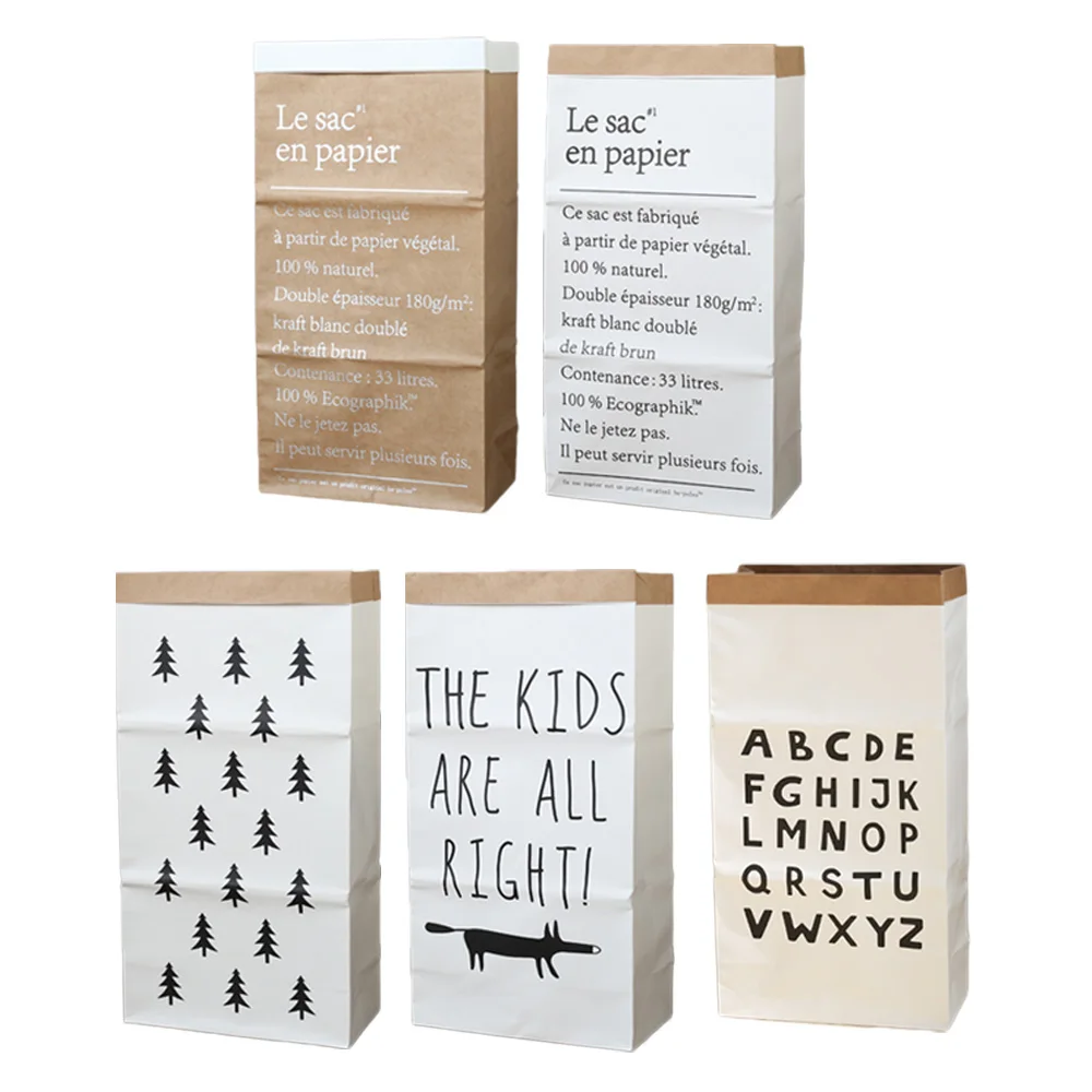 Ваза в скандинавском стиле мини сумка для хранения крафт бумаги домашняя