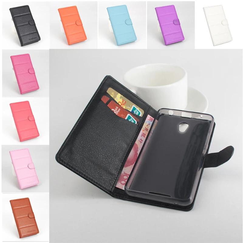 For Lenovo A6800 Phone Case Folio Flip Pure Color Lichee Pattern PU Leather Wallet Cover Cash/Card Slots sanheng | Мобильные