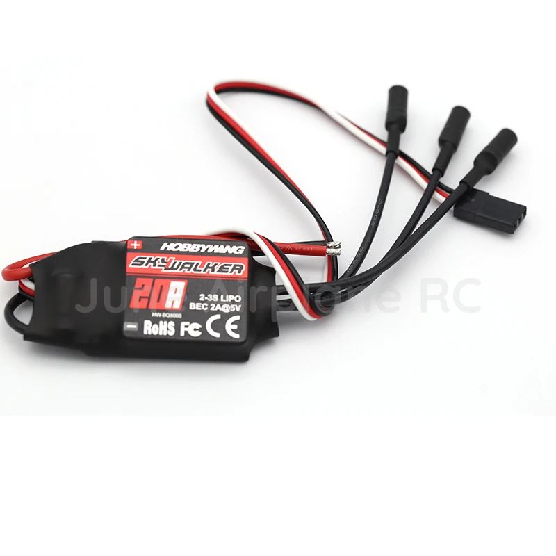 

High quality Hobbywing SkyWalker Brushless ESC 20A 2-3S Lipo Speed Controler
