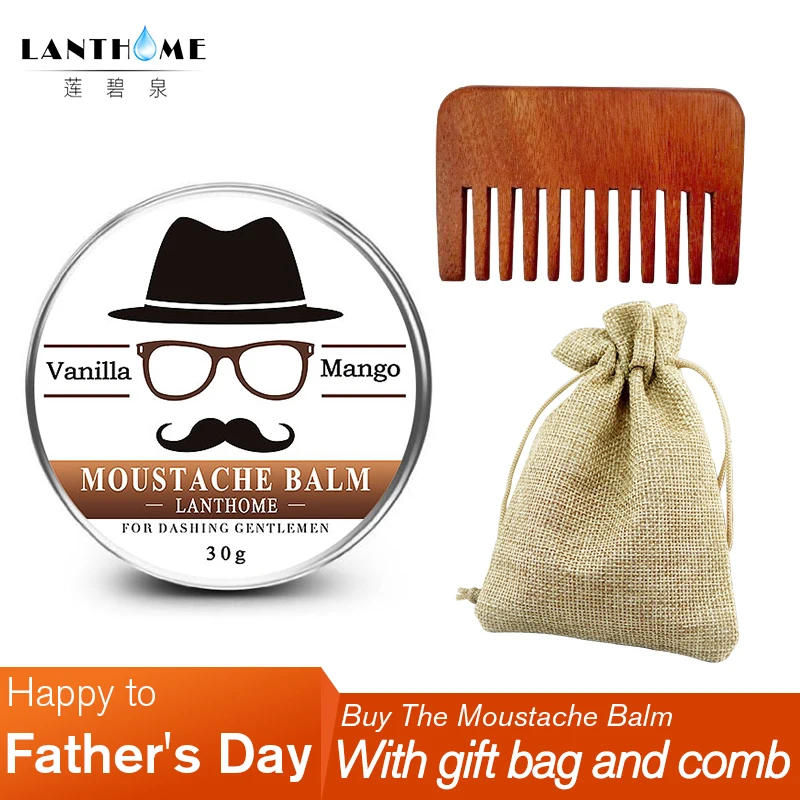 

(With Free Gift) 30G Gift Natural Beard Oil Conditioner Beard Balm for Beard Growth and Organic Moustache Wax for Beard Styling