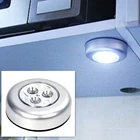 Беспроводная Светодиодная лампа на батарейках для шкафа, 1 светодиодный т.