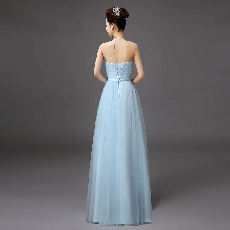 Ruthshen длинное платье подружки невесты сексуальное розовое синее серое цвета