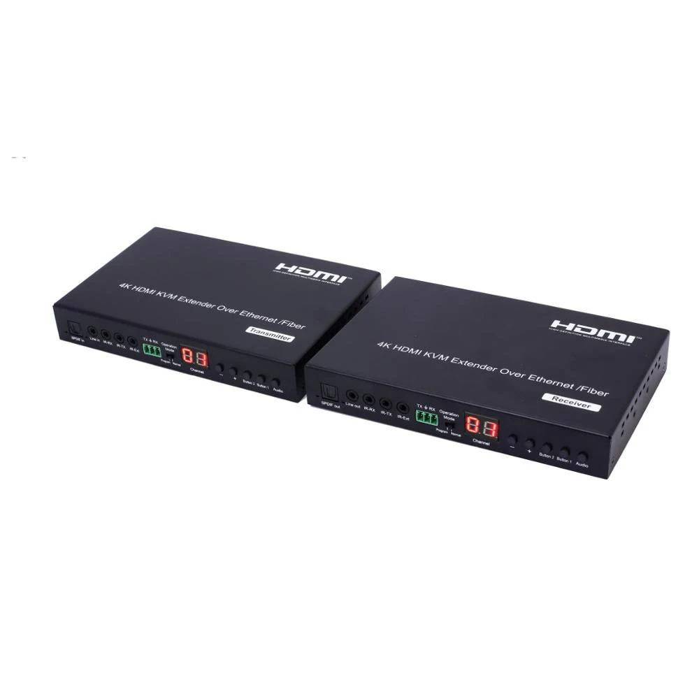 PUZHIJIE PZJ-EX57 4K KVM HDMI удлинитель по ip-кабелю с RS232 дистанционным светодиодный HDTV