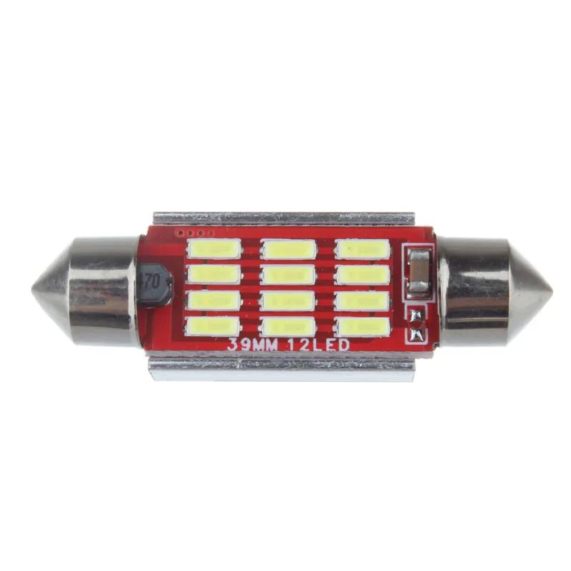 Сверхъяркая Высококачественная Белая автомобильная светодиодная лампа Canbus 12 в 24