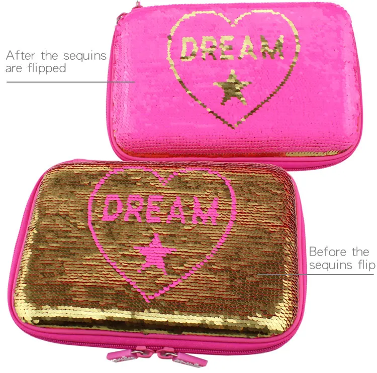 Блестящий пенал для карандашей для девочек kawaii unicorn estuche escolar trousse solaire stylo piornik szkolny школьные принадлежности милые