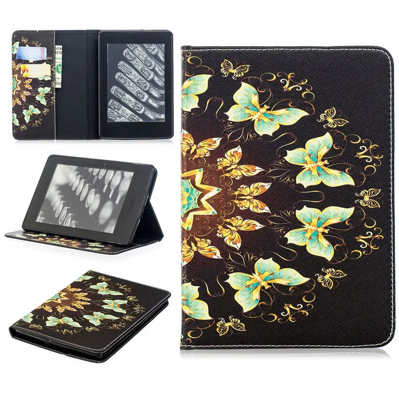 Чехол для Amazon Kindle Paperwhite 1 2 3 6 дюймов чехол 2015 2016 го поколения подставка с рисунком