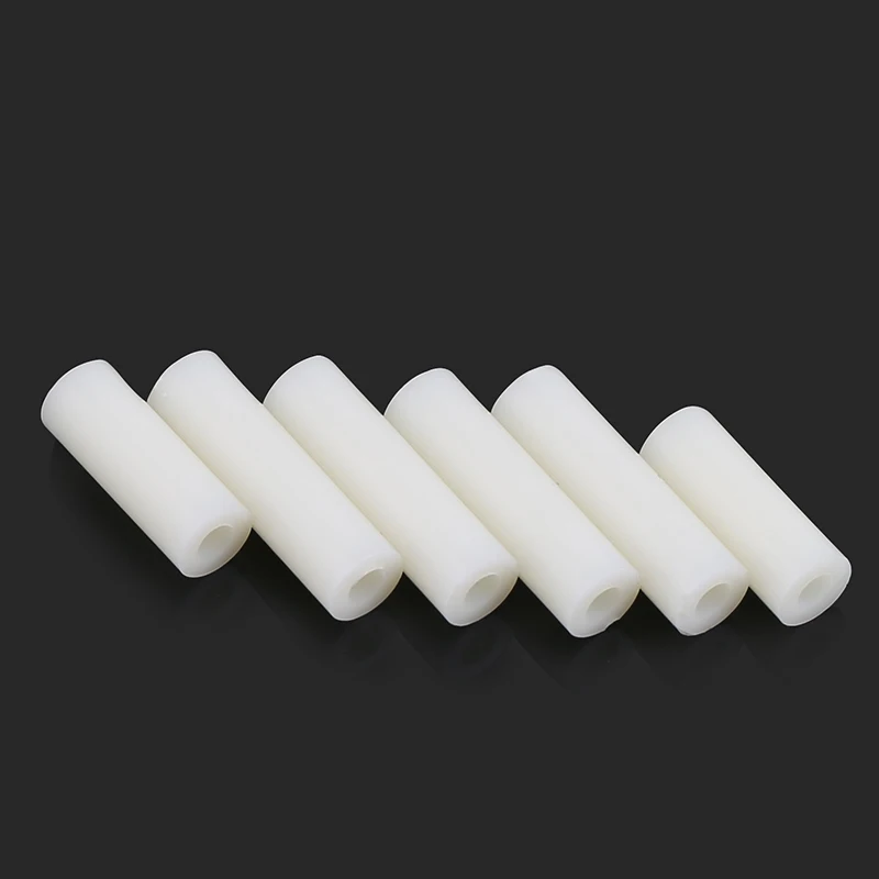 

1000pcs M3*7*9 M3x9 Nylon ABS Non-Threaded Standoff Spacer Round Hollow Standoff Washer ID=3mm OD=7mm PCB Board Screw Spacers