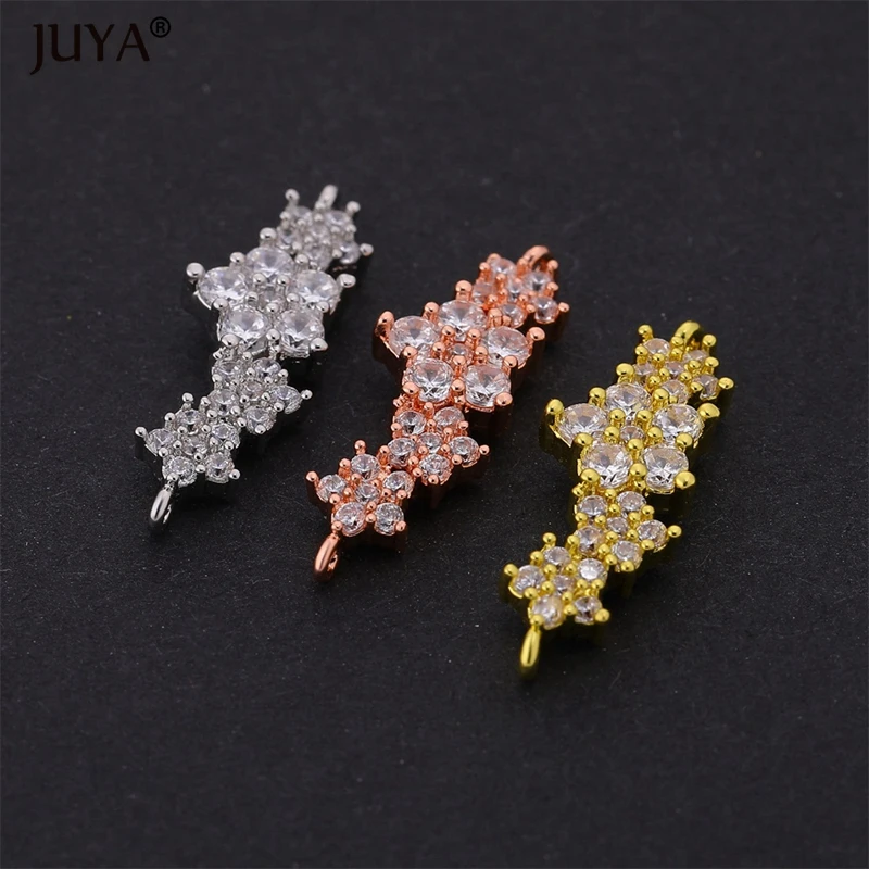 hand made making jewelry accessories micro pave CZ stone stars long connectors for | Украшения и аксессуары