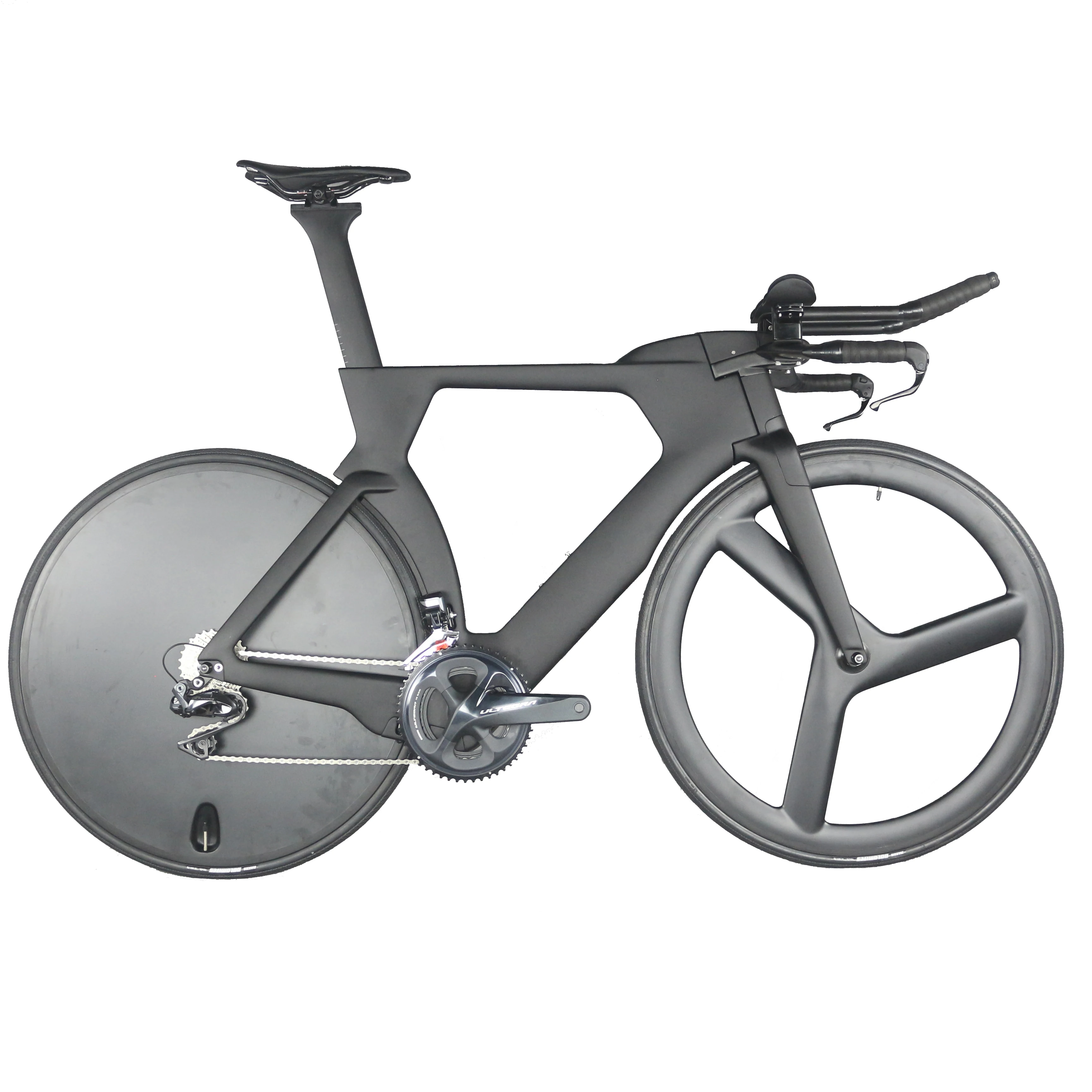 Полный велосипед TT bike TT01 Trial Time Triathlon углеродное волокно черная краска интегрированный TT руль с R8060 Di2 groupset