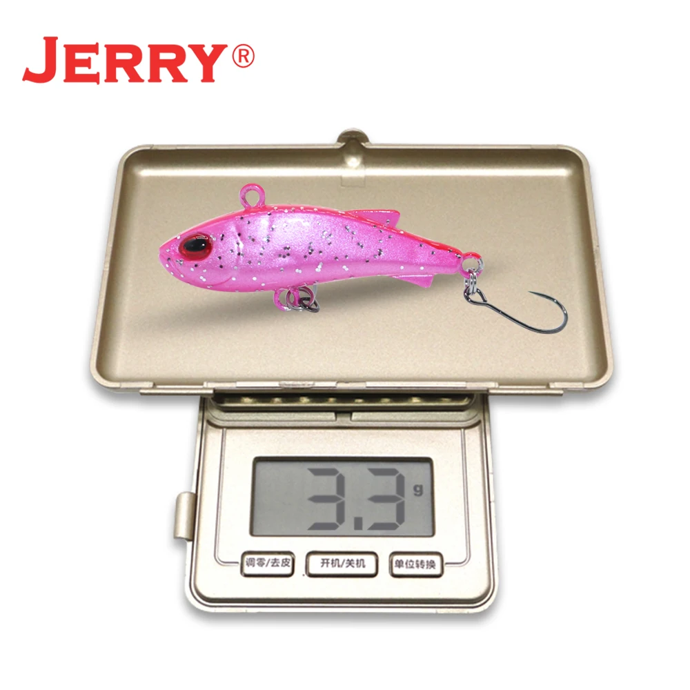 Jerry Pepper 40mm 3.3g sinking micro VIB wobblers trout crank bait fishing lures hard artificial bait all depth tackle