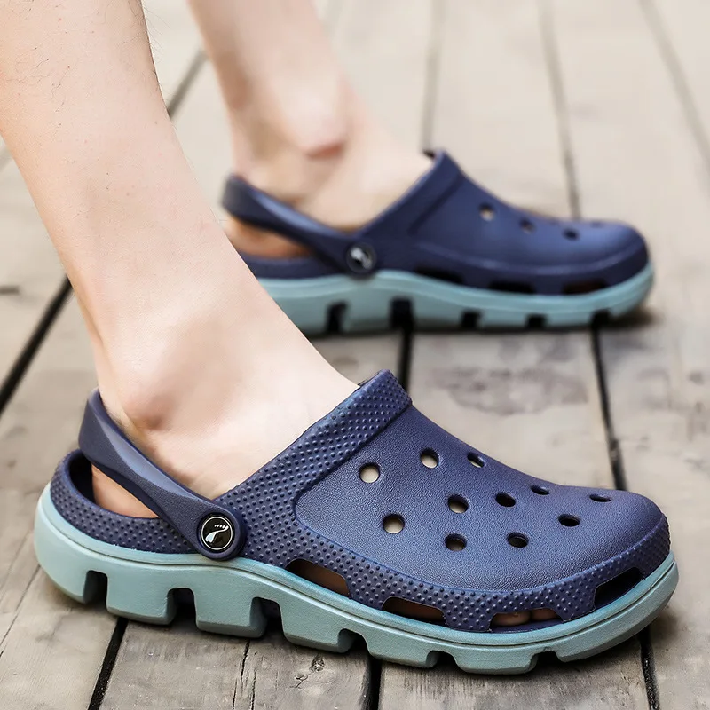Classic Slip On Garden Clog Shoes Men Quick Drying Summer Beach Slipper Hollow Flip Flop Outdoor Sandals Women Mary Jane shoes | Спорт и