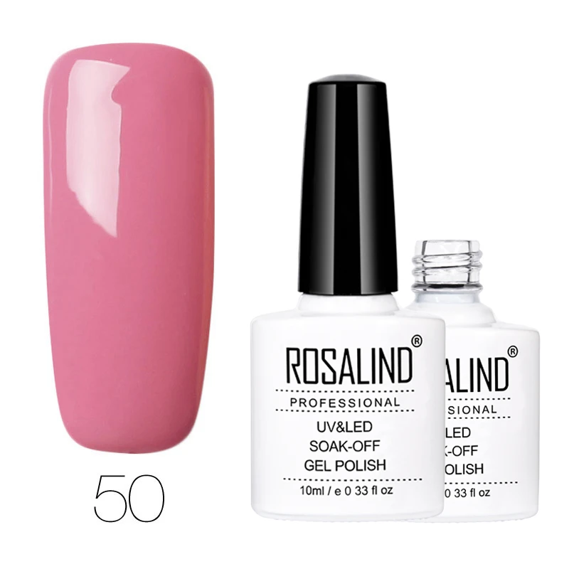 RD50 Гель ROSALIND 1, 10 мл,, чистый цвет, серия, Гель-лак для ногтей, повседневный Гель-лак, УФ светодиодный, для маникюра, для наращивания ногтей - Цвет: RD50