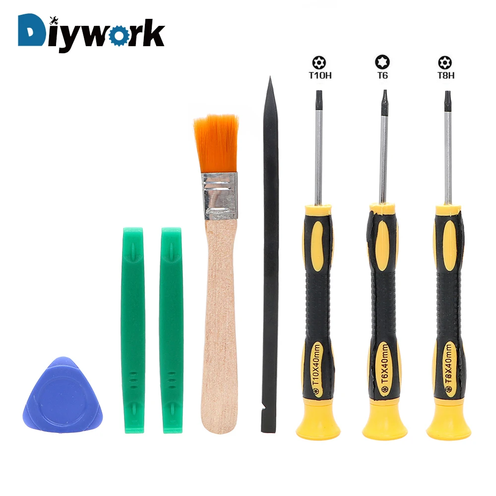 DIYWORK 8 шт./компл. отвертка Torx T8 T6 T10 H35 набор инструментов для открытия ремонтный Xbox