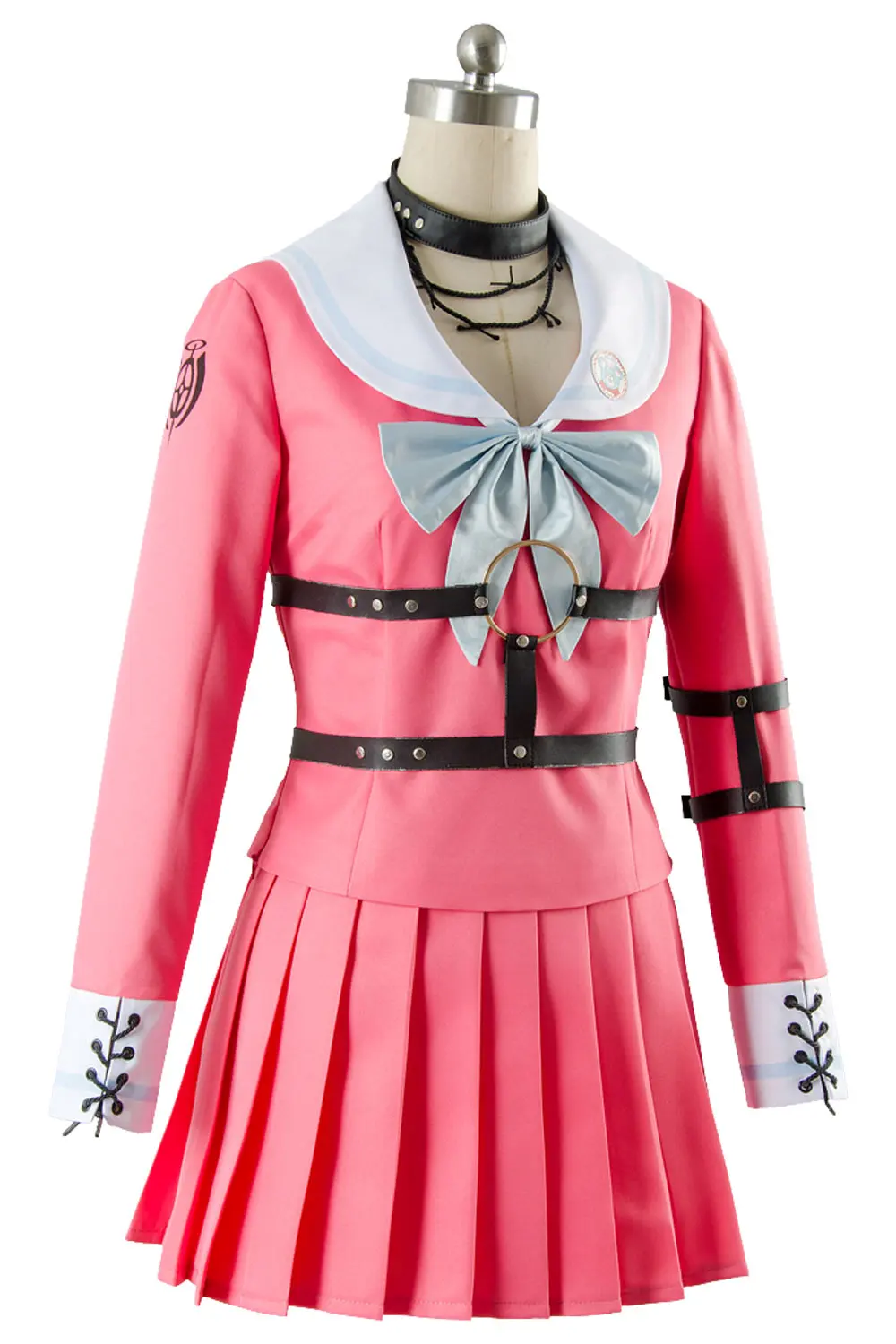 Аниме Danganronpa V3 костюм Miu ирума Косплэй свободная футболка розового цвета с