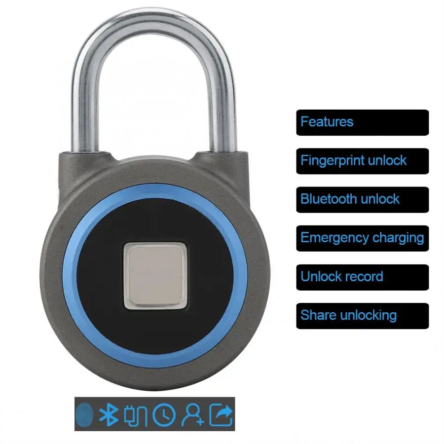 Bluetooth замок с управлением через приложение беспроводной смарт защитой от кражи