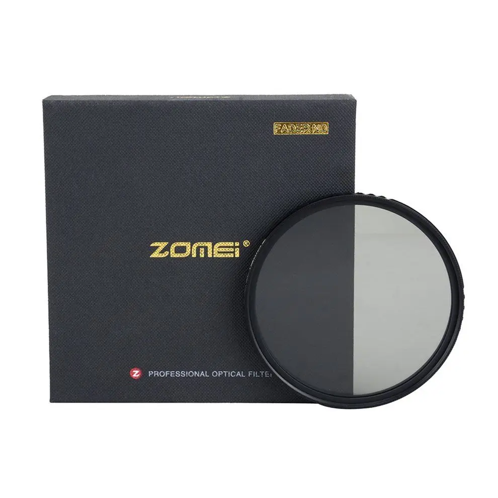 ZOMEI Тонкий ABS Fader ND2 400 Регулируемый Фильтр нейтральной плотности от до ND400 Для DSLR