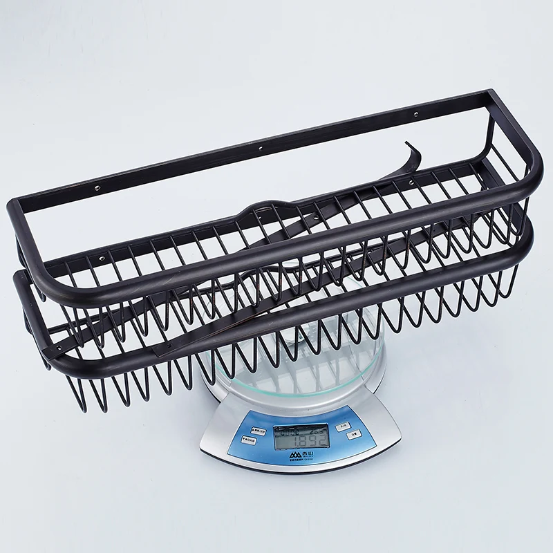 Античная черная матовая латунная вешалка для банных полотенец полка держатель