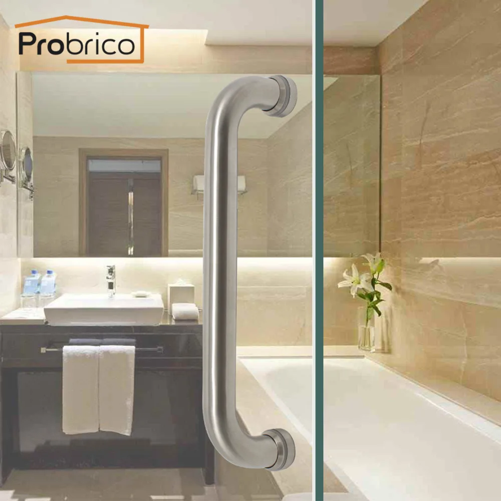 Probrico Grab Bar Толстая проволочная форма из нержавеющей стали полая дверная ручка 11