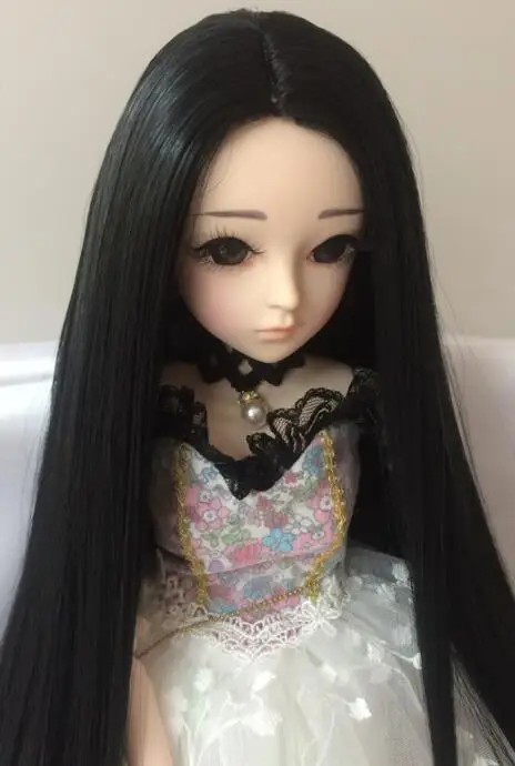 picture colors Специальная цена Новое поступление 1/8 Bjd парик высокая температура прямой Bjd парик SD для парик для куклы много можно выбрать - Цвет: picture colors