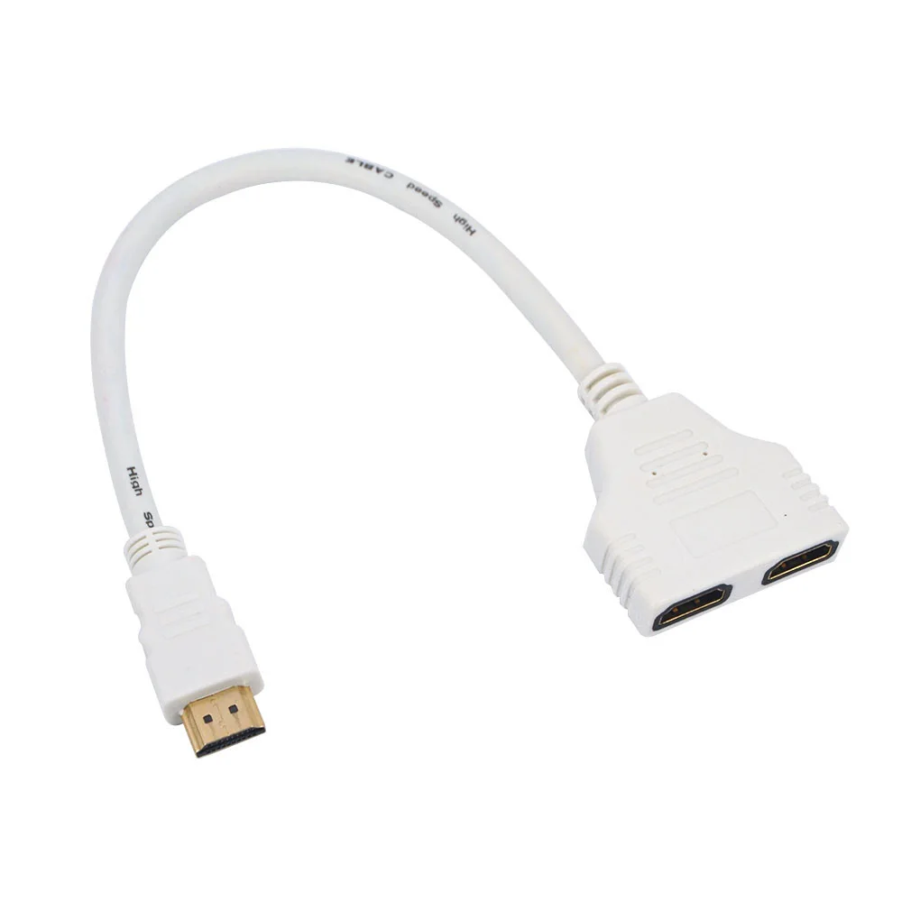 Горячая Распродажа 1080P HDMI порт папа 2 Женский 1 в разветвитель кабель адаптер