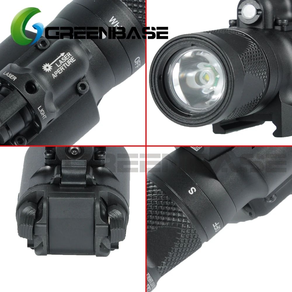 Светодиодный фонарик Greenbase SF X400V постоянный стробоскоп с красным лазером 500 люмен