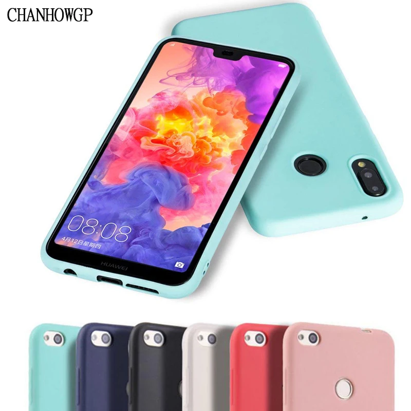 Мягкий тонкий чехол карамельного цвета для Huawei P Smart P20 P10 P9 P8 Lite Y3 Y5 II Y6 Y7 Prime 2017 Y9 2018