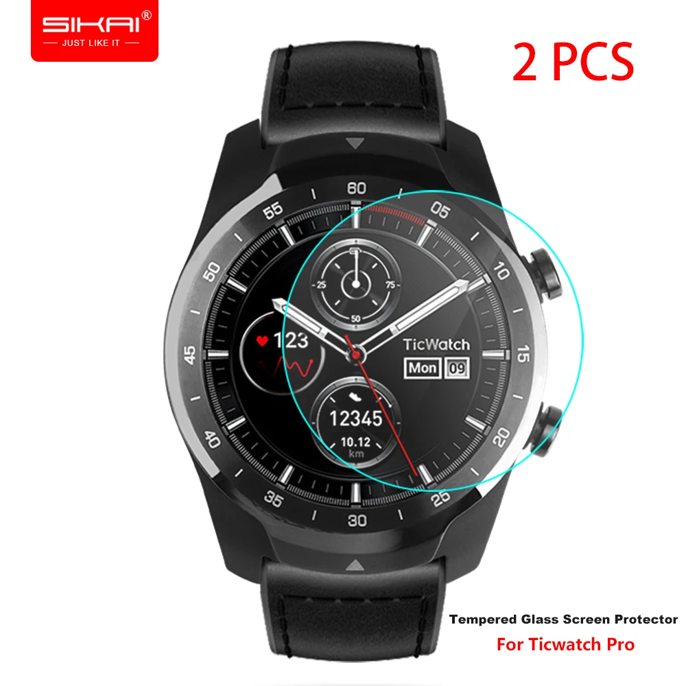 

Для смарт-часов Tic TicWatch Pro Bluetooth Смарт-часы Защитная крышка экрана ультра-прозрачная защита защитная пленка из закаленного стекла