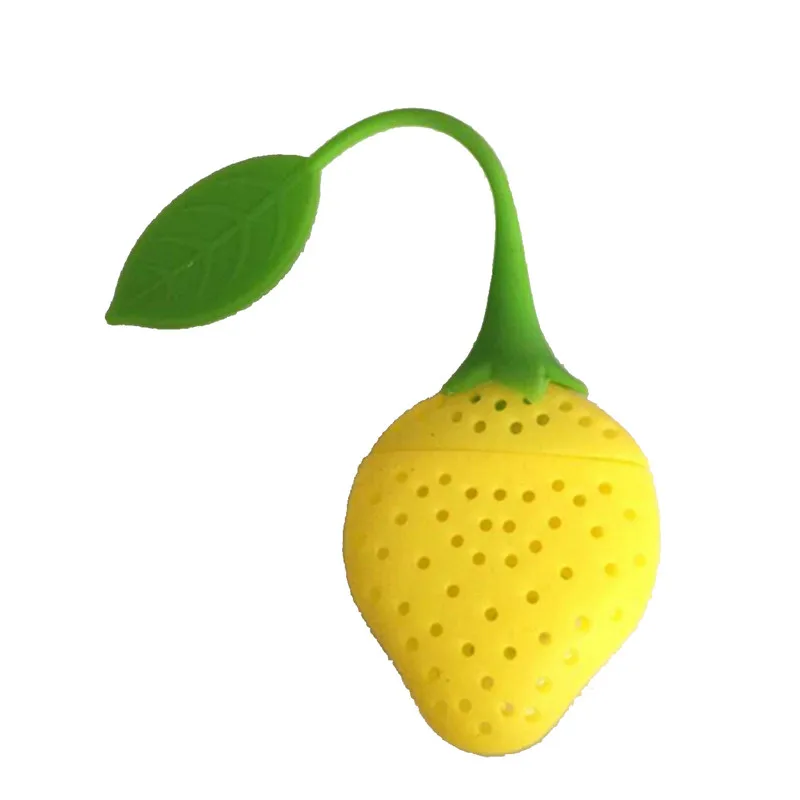 

Silicone Creative Strawberry Design Reusable Tea Filter Strainer Tea Ball Infuser Fun Gadget For Teapot Drinking Accessories