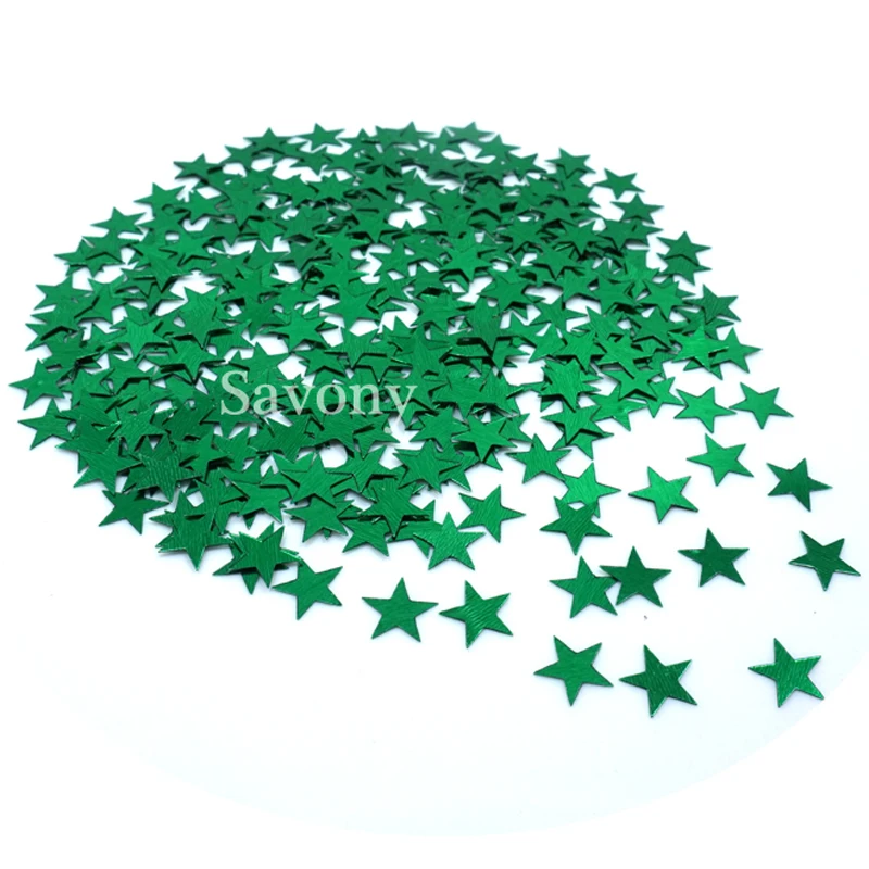 1000 штук упак. 10 мм Серебряные звезды блестки Звездная Пыль металлик многоцветная