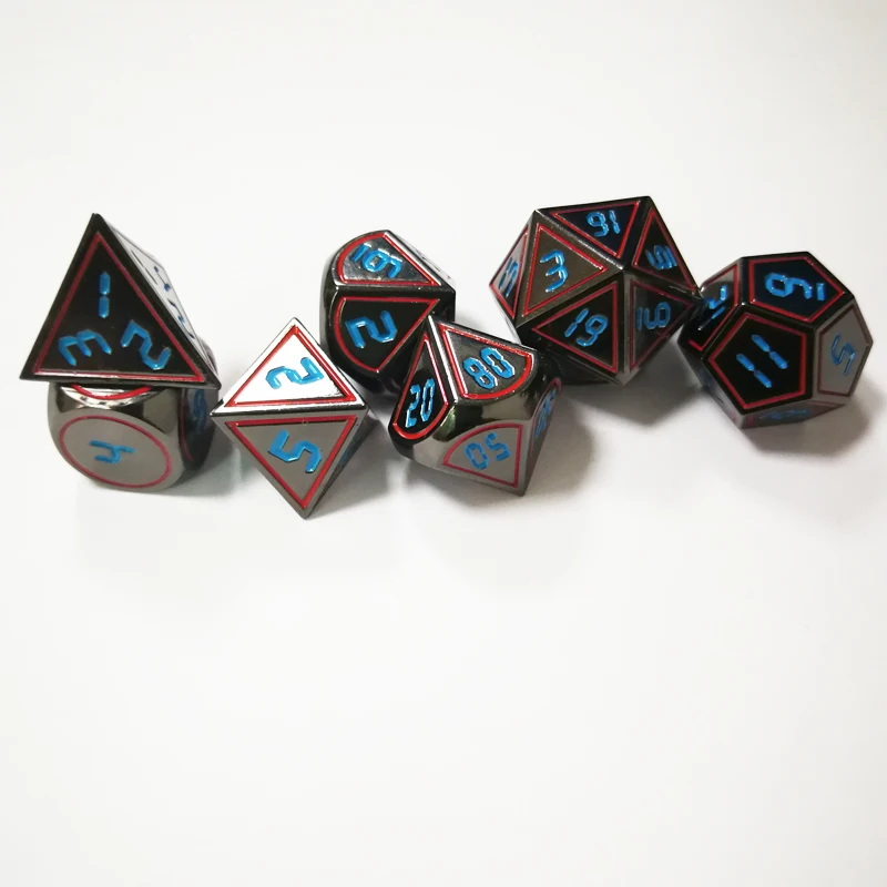 Подземелья и Драконы 7/набор креативных РПГ игральных костей d & металлические