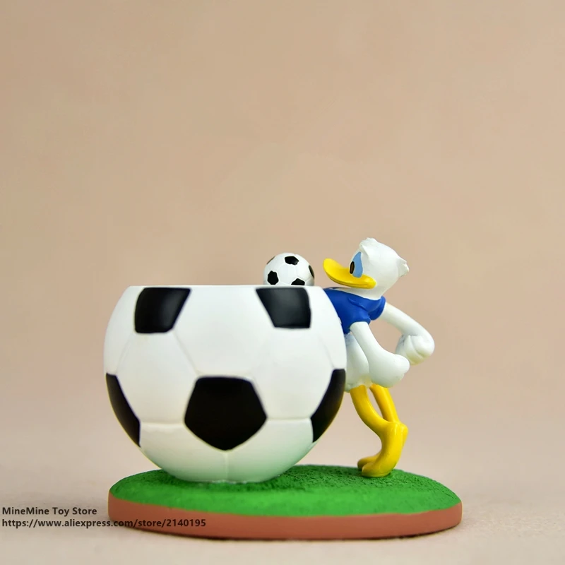 ZXZ Donald Duck brush pot 8cm Action Figure Anime Mini doll Decoration PVC Collection Figurine Toys model for children gift | Игрушки и