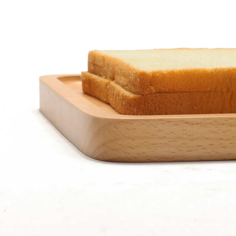 Посуда из цельного дерева поддоны бука прямоугольный квадратный поднос для чая