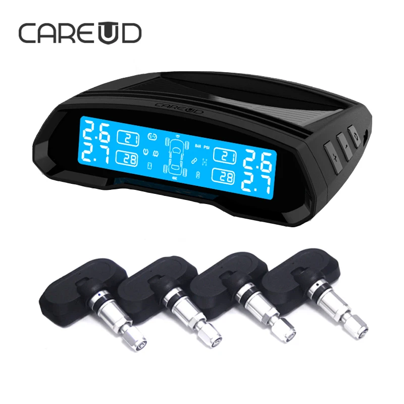 Система контроля давления в шинах CAREUD TPMS Solar U802 4 внутренних датчика