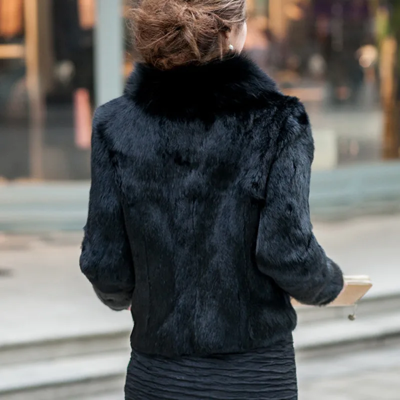 Новая женская зимняя короткая куртка из искусственного меха пальто парки норки с