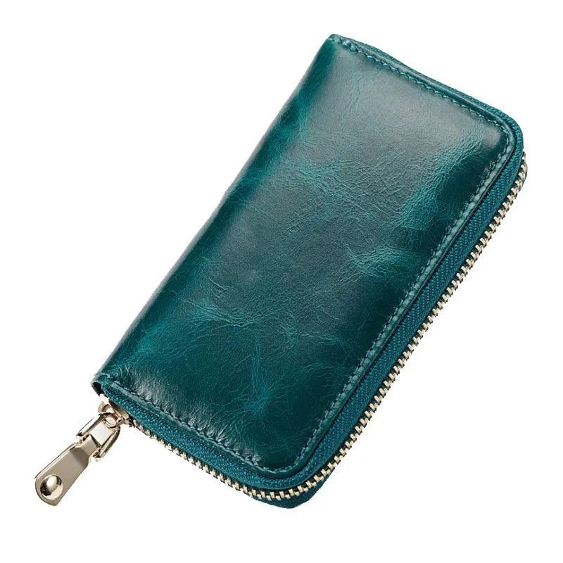 Новинка модная женская сумка для ключей деловая дамская из натуральной вощеной