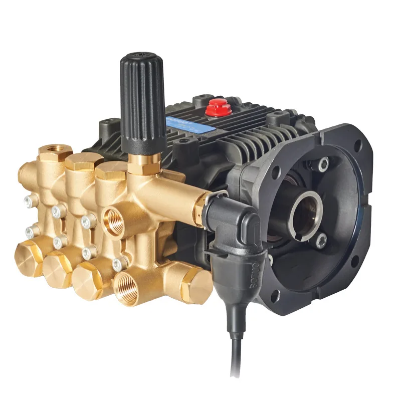 KBM-F3 латунный триплекс плунжерный дорожный моющий насос для мойки 12-20L 60-180BAR с переключателем давления - Напряжение: Pressure switch