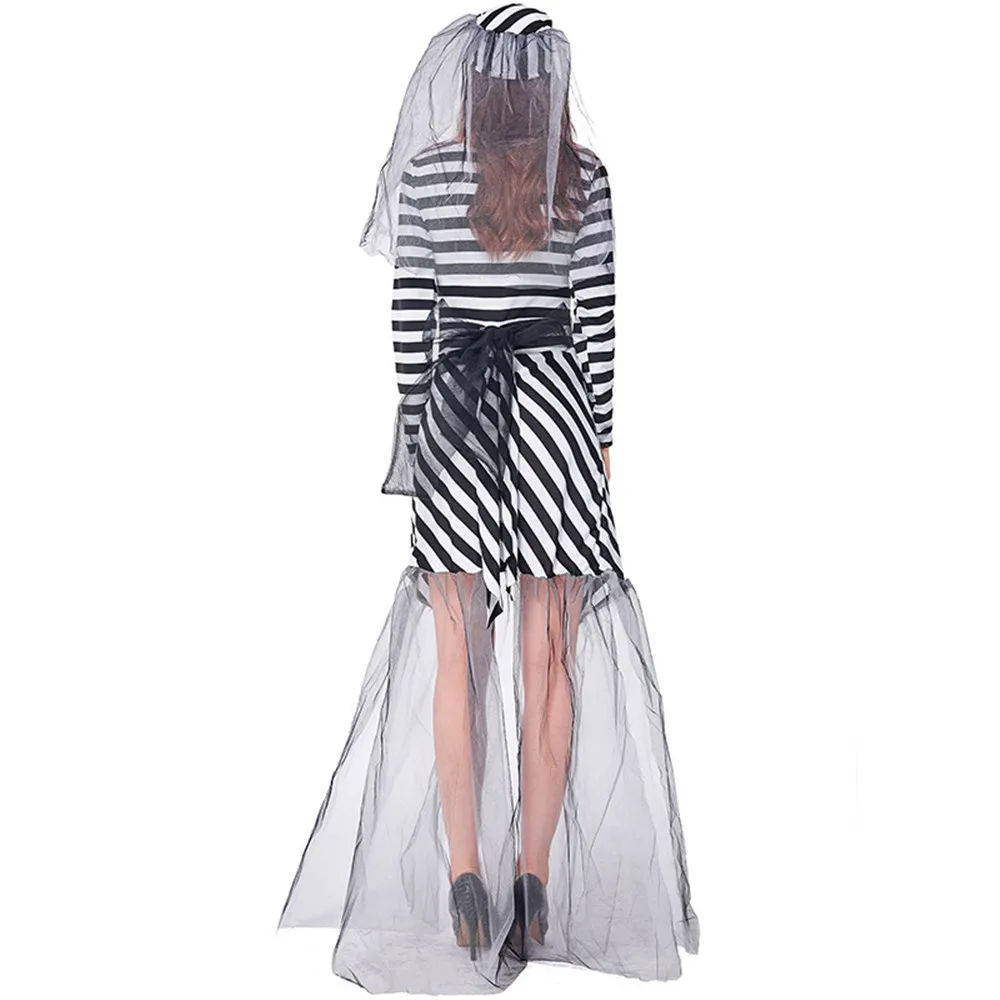 

Halloween Female prisoner Costumes Woman Criminal Cosplays Carnival Purim parade Masquerade Nightclub Bar Role play party dress