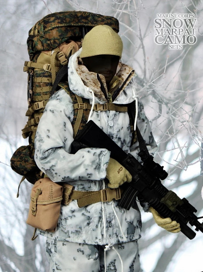 Estartek M 063 1/6 зимние камуфляжные наборы Marpat для коллекционной военной экшн фигурки