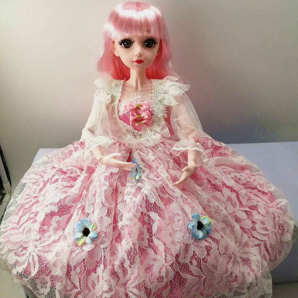 BJD кукла 1/3 коричневые глаза с BJD одежда обувь 60 см Кукла девочка подарок игрушки ручной работы силиконовая кукла реборн модная игрушка для детей