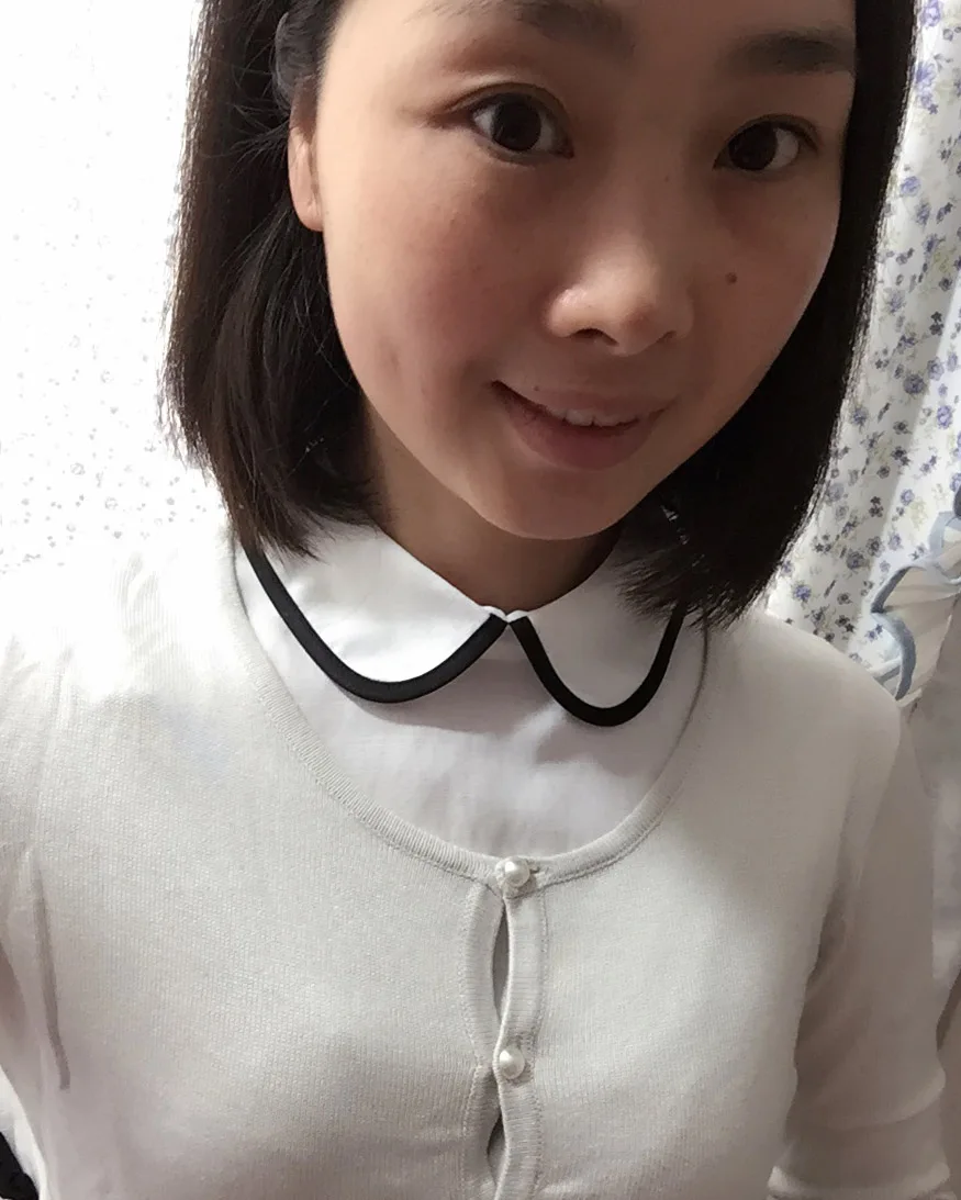 Черно белый съемный галстук бабочка воротник рубашки Поддельный Воротник