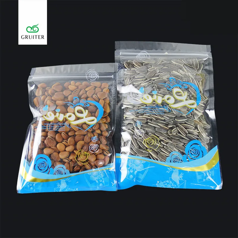 Новый список 100x Прозрачный Майларовый мешок стоячий пакет мешков синий для