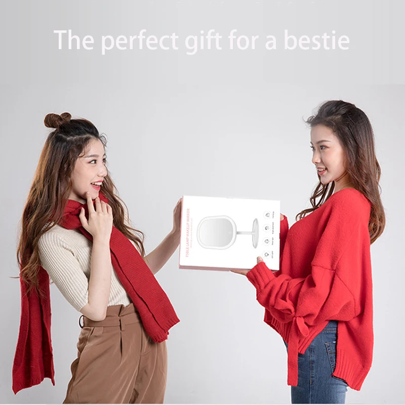 Многофункциональный светодиодный косметический светильник с зеркалом умный