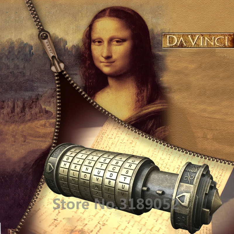 Leonardo da Vinci код игрушки металлические замки-криптекс свадебные подарки подарок ко Дню Святого Валентина письмо пароль побега камерный реквизит