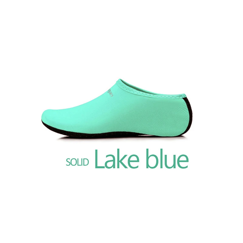 Lake blue Йога Лето водные виды спорта камуфляж Дайвинг носки плавание Сноркелинг Нескользящая пляжная обувь для взрослых детей пляж Кемпинг - Цвет: Lake blue