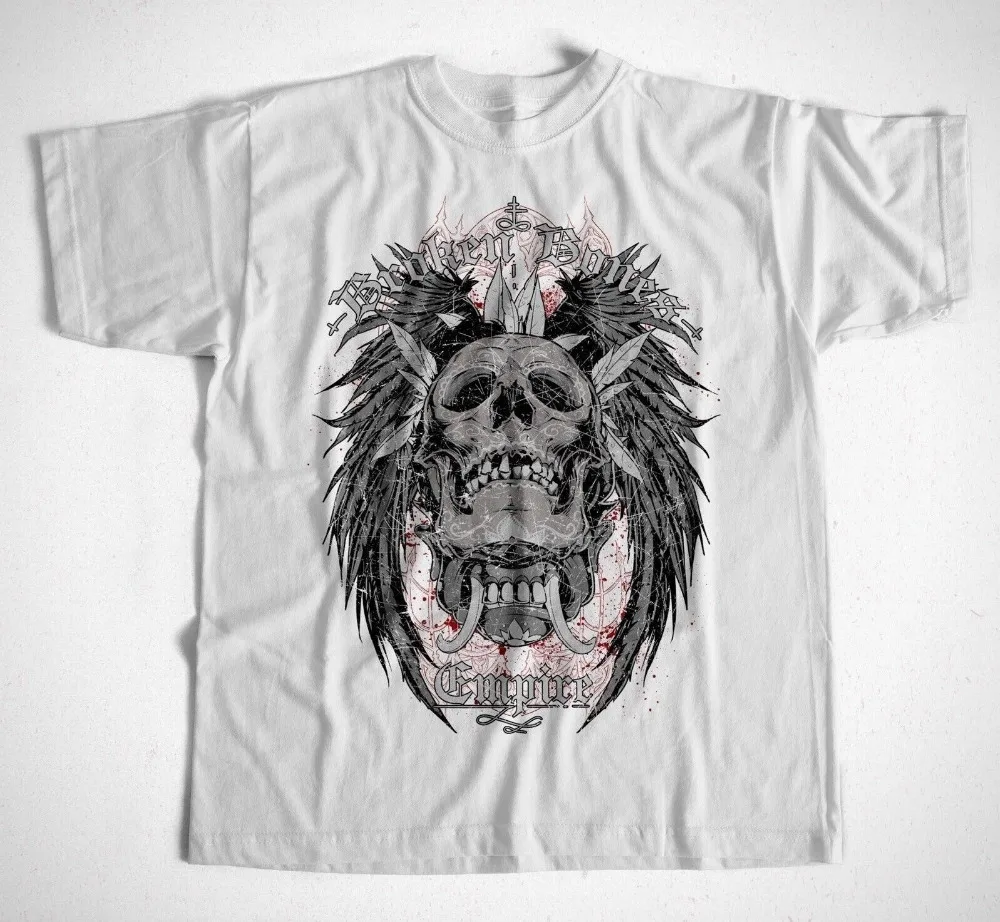 Новые 2019 Мужская мода футболка костей империи S-XXXL Wikinger Викинги Мертвая голова