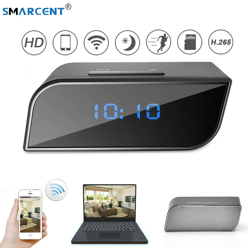 Wifi IP P2P камера HD 1080P Часы Мини видеокамера беспроводной видео рекордер